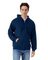 Heren Hooded Sweater met rits Softstyle Gildan SF600 navy